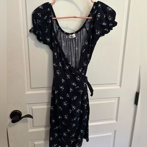 Hollister blue wrap dress. Size x small